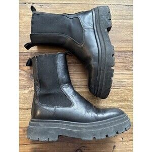 Zara Collection Pointed Toe Chelsea Boots Moto Y2K Grunge Festival  90s 80sSz 36